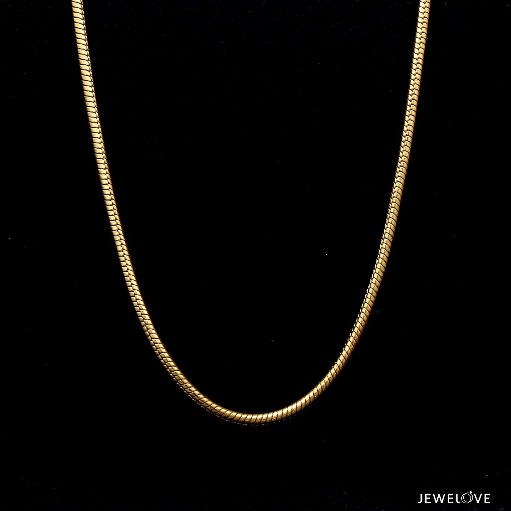 18K Yellow Gold Round Snake Chain JL AU CH 101