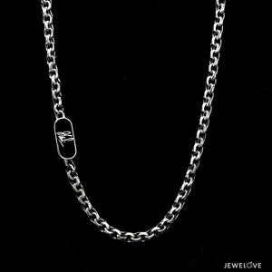 Men of Platinum | with Black Enamel Chain for Men JL PT CH MSD 105