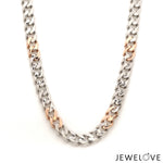 Load image into Gallery viewer, Men of Platinum | 7mm Double Side Rose Gold with Blue Sapphire Chain JL PT CH 1432
