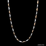 Load image into Gallery viewer, 3mm Platinum + Rose Gold Chain for Men JL PT CH 1431
