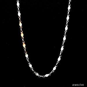 Men of Platinum | Unique Linked Pt + Rose Gold Chain for Men JL PT CH 974   Jewelove.US