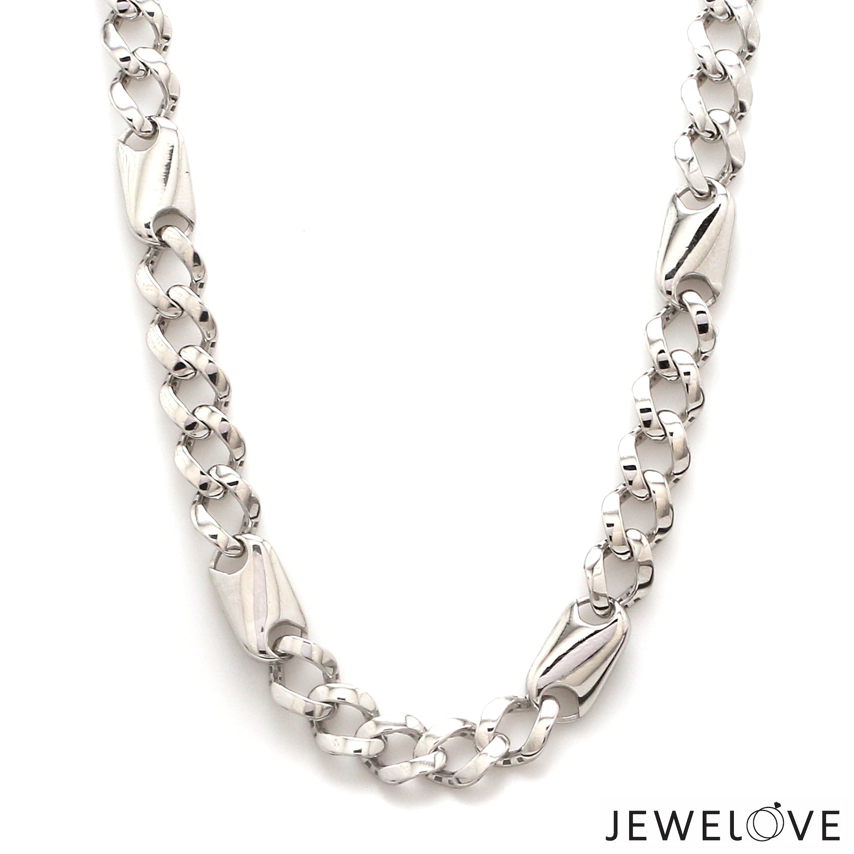 8mm Platinum Plain Chain for Men JL PT CH 1323-A
