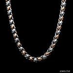 Load image into Gallery viewer, Men of Platinum | 5.5mm Platinum Rose Gold Heavy Chain for Men JL PT CH 1367
