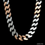 Load image into Gallery viewer, Men of Platinum | 12.5mm Rose Gold Double Side Heavy Chain for Men JL PT CH 1374-A
