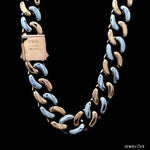 Load image into Gallery viewer, 14mm Heavy Platinum &amp; Rose Gold Chain for Men JL PT CH 1003-A   Jewelove.US
