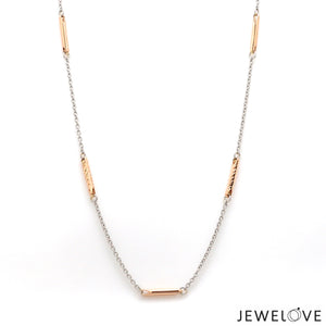 Platinum & Rose Gold Chain JL PT CH 812