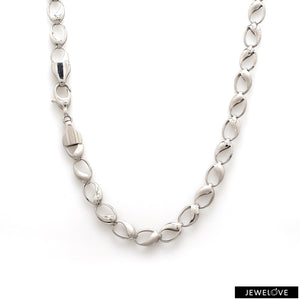 Platinum Hi-Polish & Matte Finish Links Chain for Men JL PT CH 1193   Jewelove.US