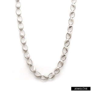 Platinum Hi-Polish & Matte Finish Links Chain for Men JL PT CH 1193   Jewelove.US