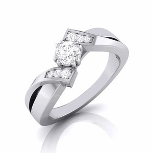 20-Pointer Designer Platinum Diamond Engagement Ring JL PT G 104   Jewelove.US