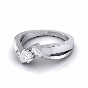 20-Pointer Designer Platinum Diamond Engagement Ring JL PT G 104   Jewelove.US