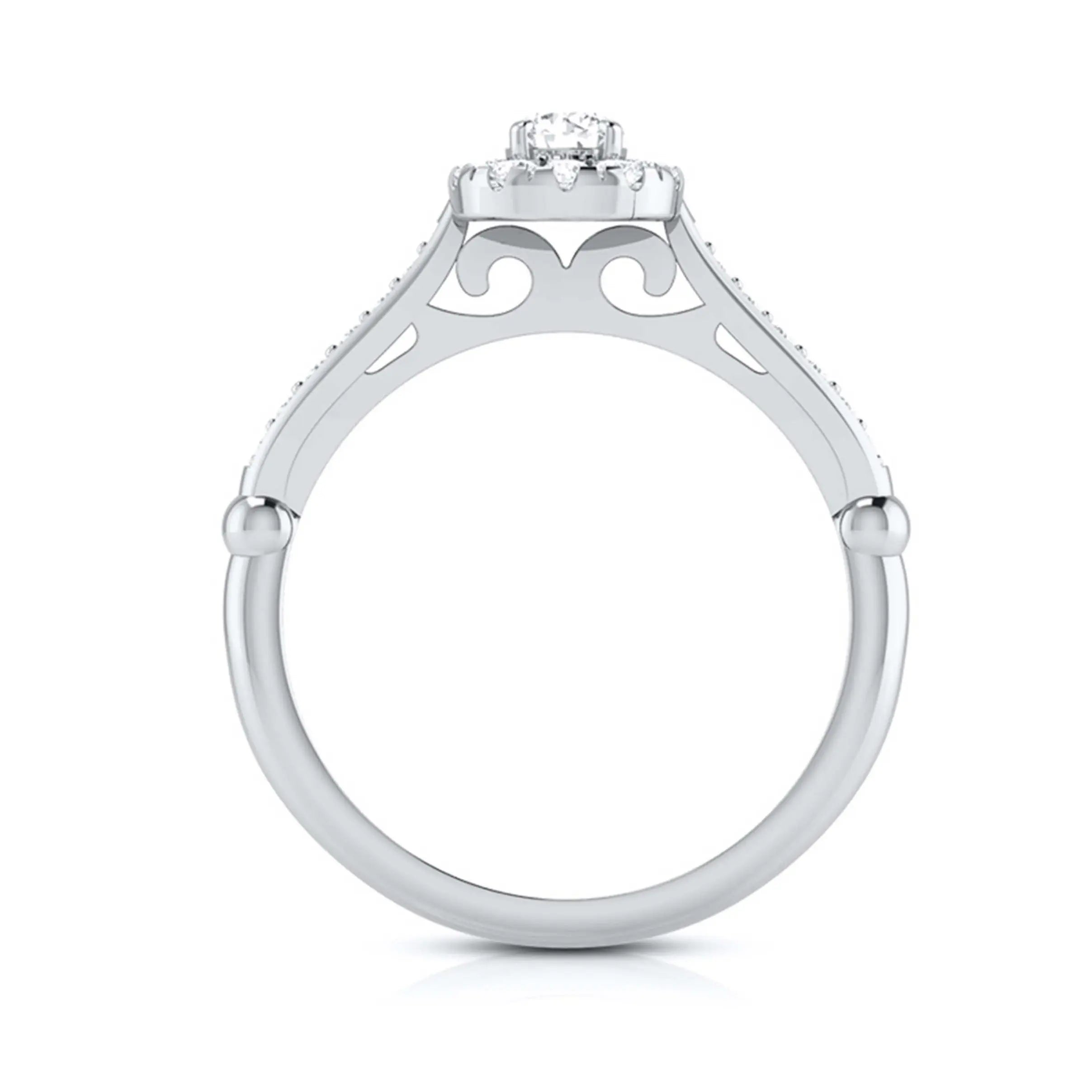 20-Pointer Designer Platinum Solitaire Engagement Ring JL PT G 103   Jewelove.US