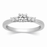 Load image into Gallery viewer, 20 Pointer Solitaire Platinum Ring with Diamond Accents for Women JL PT 323  VVS-GH Jewelove.US
