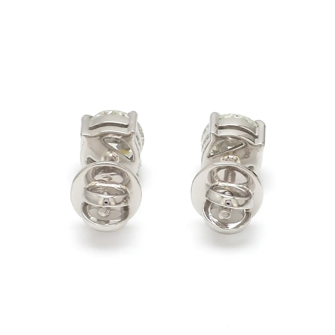 20 pointer Solitaire Diamond Earrings in Platinum JL PT E 152   Jewelove