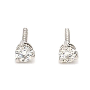 20 pointer Solitaire Diamond Earrings in Platinum JL PT E 152   Jewelove