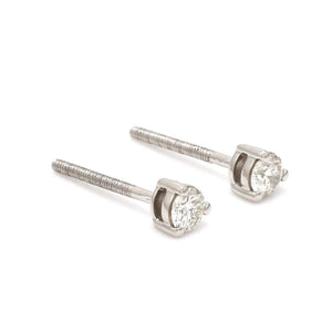 20 pointer Solitaire Diamond Earrings in Platinum JL PT E 152   Jewelove