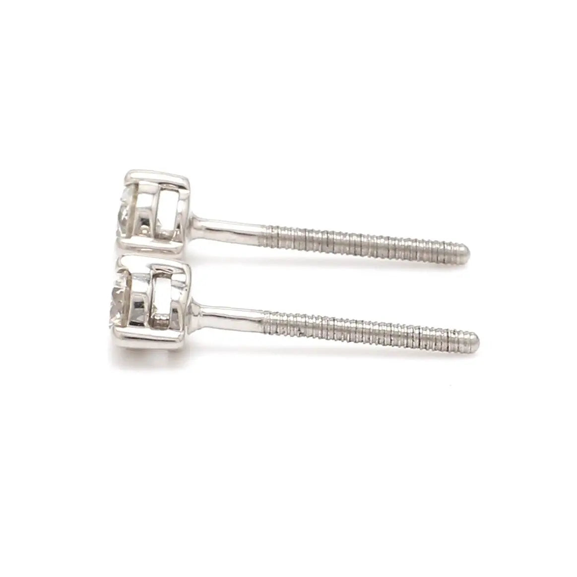 20 pointer Solitaire Diamond Earrings in Platinum JL PT E 152   Jewelove