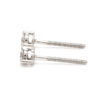 Load image into Gallery viewer, 20 pointer Solitaire Diamond Earrings in Platinum JL PT E 152   Jewelove
