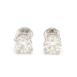 Load image into Gallery viewer, 20 pointer Solitaire Diamond Earrings in Platinum JL PT E 152   Jewelove
