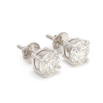 Load image into Gallery viewer, 20 pointer Solitaire Diamond Earrings in Platinum JL PT E 152   Jewelove
