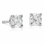 Load image into Gallery viewer, 20 pointer Solitaire Diamond Earrings in Platinum JL PT E 152  SI-IJ Jewelove
