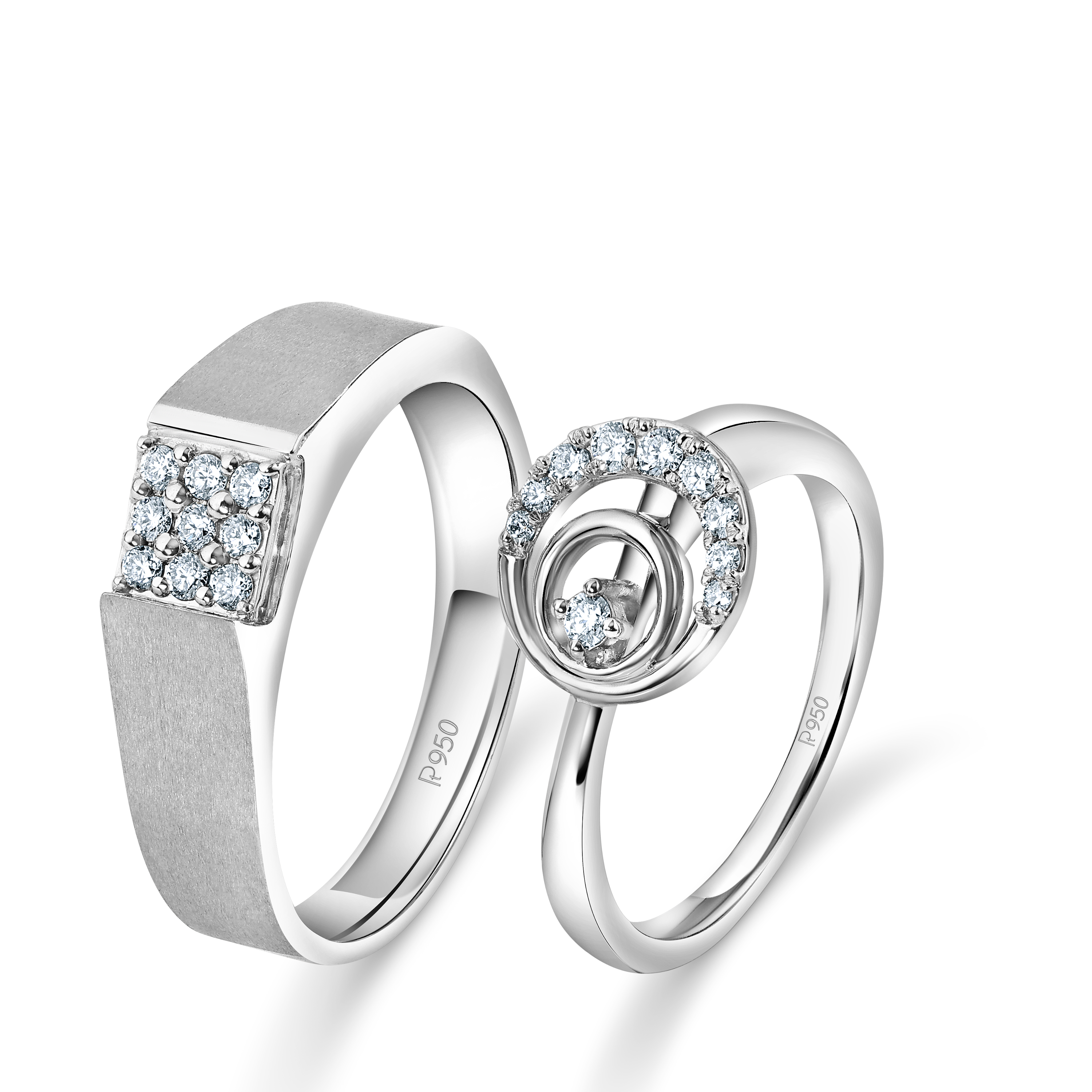 Platinum diamond love bands Clearance