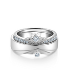 Load image into Gallery viewer, Designer Platinum Diamonds Rings for Couple JL PT 1260
