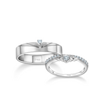 Load image into Gallery viewer, Designer Platinum Diamonds Rings for Couple JL PT 1260   Jewelove
