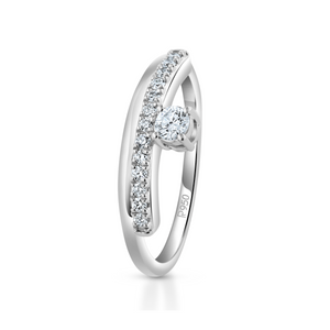 Designer Platinum Couple Diamonds Rings JL PT 1261   Jewelove
