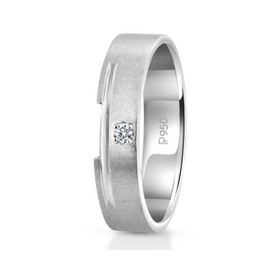 Designer Platinum Couple Diamonds Rings JL PT 1261