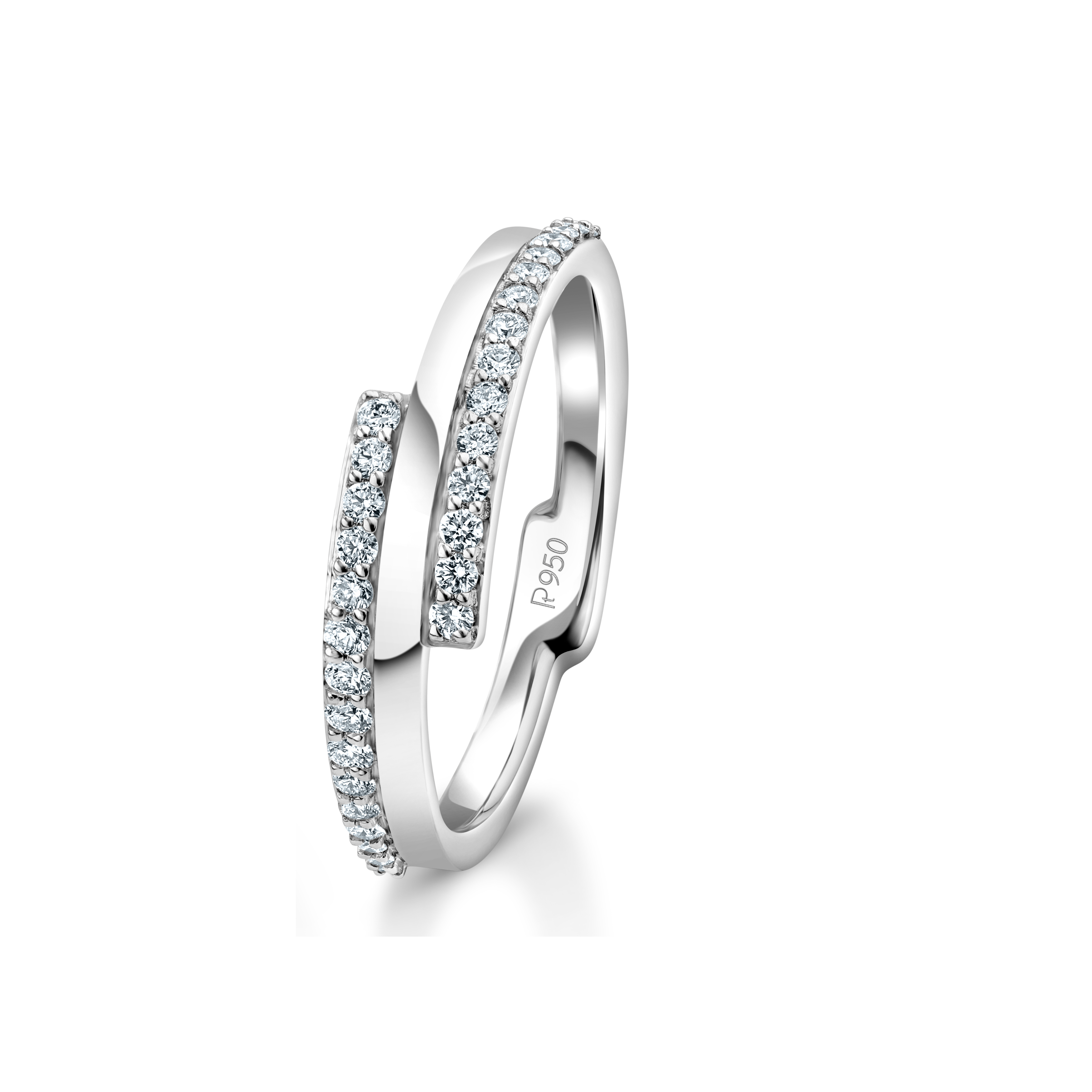 Designer Platinum Love Bands Diamonds Rings JL PT 1263   Jewelove