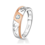 Load image into Gallery viewer, Designer Platinum Rose Gold Diamonds Couple Rings JL PT 1264  Men-s-Ring-only-SI-IJ Jewelove.US
