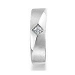 Load image into Gallery viewer, Designer Platinum Love Bands Diamonds Couple Rings JL PT 1265   Jewelove
