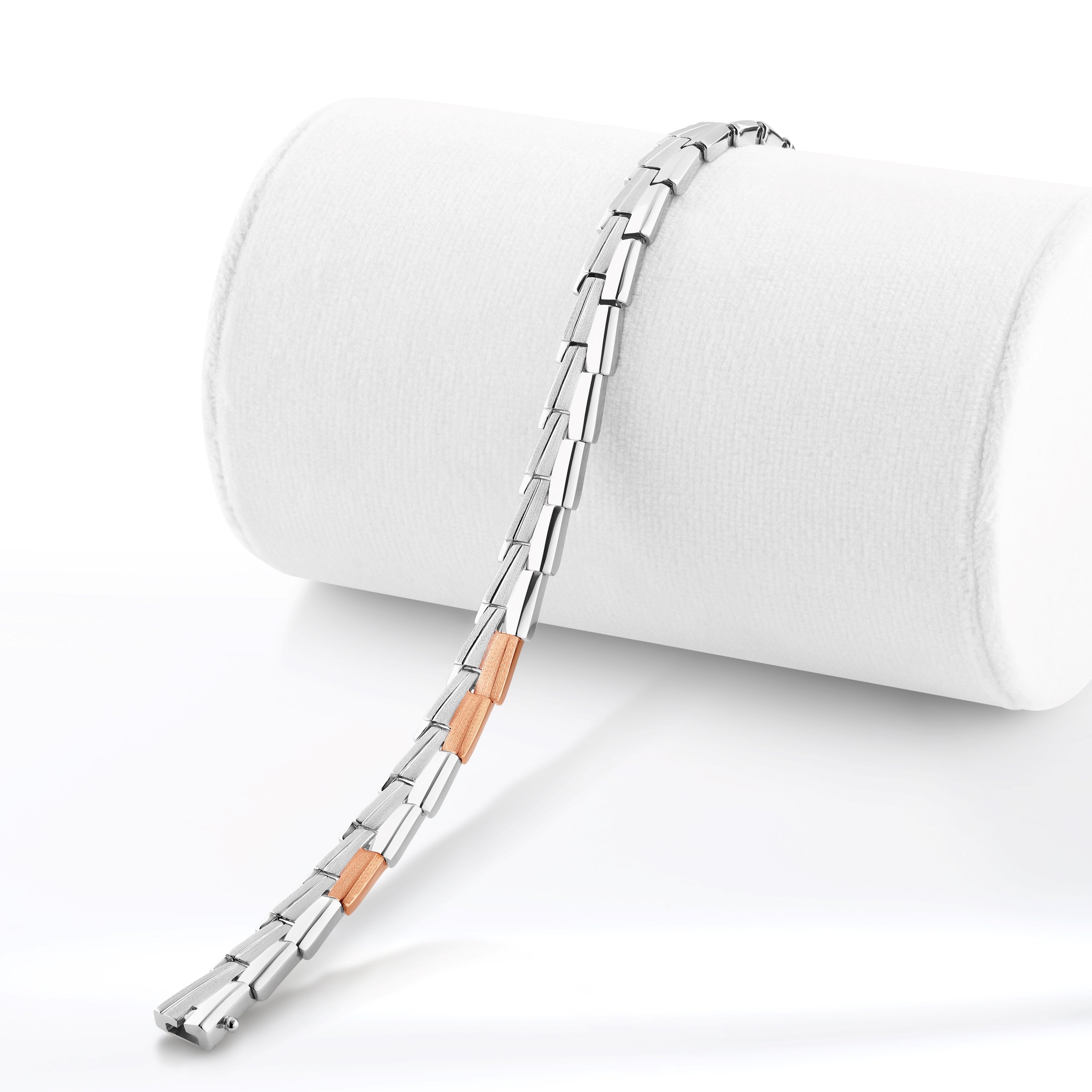 Wheat Chain Bracelet in Platinum, 7mm