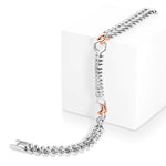 Load image into Gallery viewer, Platinum | Designer Platinum Bracelet with Rose Gold for Men JL PTB 1189   Jewelove.US
