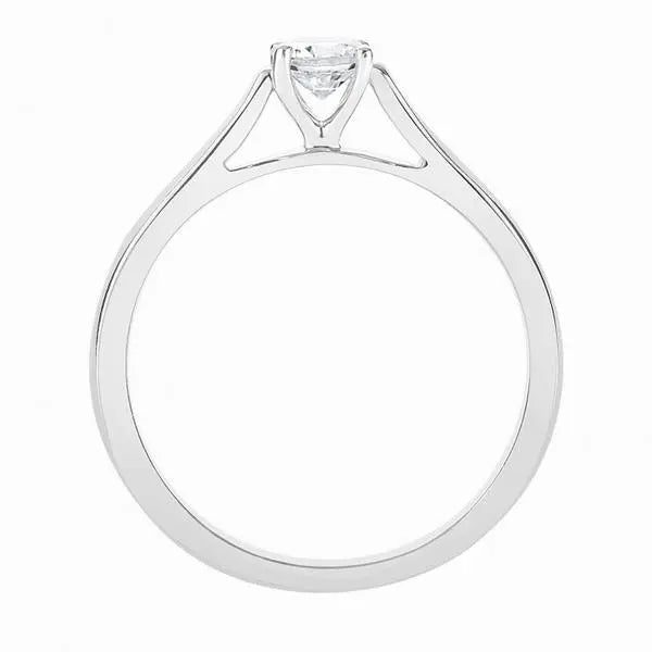 25 Pointer Platinum Solitaire Cathedral Ring for Women JL PT 330   Jewelove.US