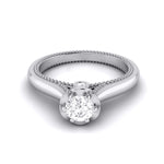 Load image into Gallery viewer, 25-Pointer Platinum Solitaire Engagement Ring with Milgrain Touch JL PT G 111   Jewelove.US
