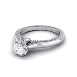 Load image into Gallery viewer, 25-Pointer Platinum Solitaire Engagement Ring with Milgrain Touch JL PT G 111   Jewelove.US
