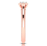 Load image into Gallery viewer, 25-Pointer Solitaire Rose Gold Milgrain Touch Ring JL AU G 111R   Jewelove.US
