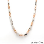 Load image into Gallery viewer, Men of Platinum | 4.5mm Platinum Rose Gold Matte &amp; Hi-Polish Chain for Men JL PT CH 1267-A
