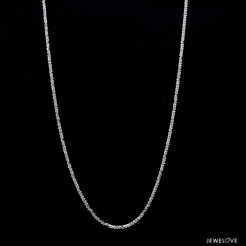 Japanese Shiny Platinum Unisex Chain JL PT CH 969   Jewelove.US