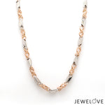 Load image into Gallery viewer, Men of Platinum | 4.5mm Platinum Rose Gold Matte &amp; Hi-Polish Chain for Men JL PT CH 1267-A
