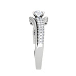 Load image into Gallery viewer, 1-Carat Lab Grown Solitaire Platinum Diamond Split Shank Engagement Ring JL PT LG WB6005E-B
