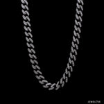 Load image into Gallery viewer, 7.5mm Platinum Cuban Chain for Men with Lab Grown Diamond JL PT CH 1409-LG
