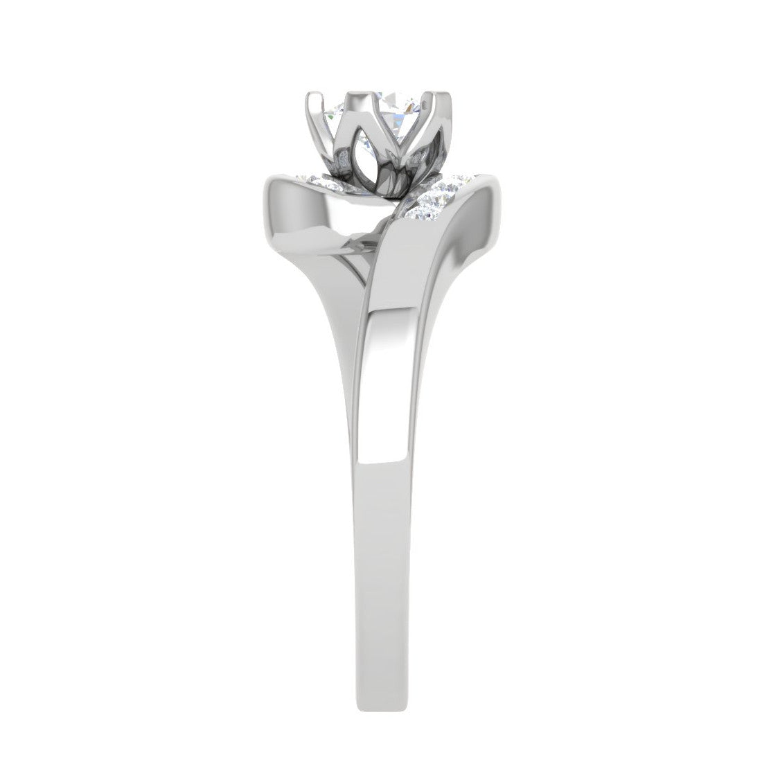 50-Pointer Lab Grown Solitaire Diamond Platinum Ring JL PT RP RD LG G 139