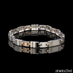Load image into Gallery viewer, Men of Platinum | Platinum 18K Rose Gold Bracelet for Men JL PTB 1370
