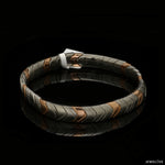 Load image into Gallery viewer, Men of Platinum| 8mm Rose Gold Matte &amp; Hi-Polish Bracelet for Men JL PTB 1319
