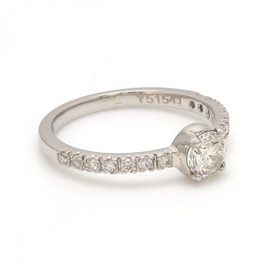50-Pointer Astrological Skin Touch Platinum Diamond Solitaire Ring JL PT 1222-A