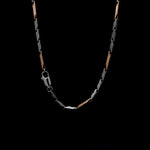 Load image into Gallery viewer, 3mm Platinum Rose Gold Links Chain for Men JL PT CH 1406
