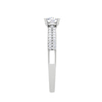 Load image into Gallery viewer, 70-Pointer Lab Grown Solitaire Diamond Split Shank Platinum Ring JL PT RP RD LG G 152-A
