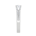 Load image into Gallery viewer, 1-Carat Lab Grown Solitaire Diamond Split Shank Platinum Ring JL PT RP RD LG G 169-B
